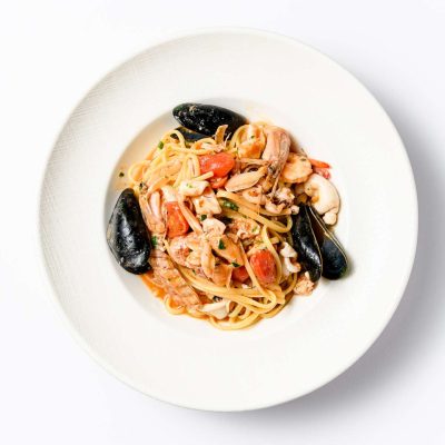 Linguine me fruta deti
