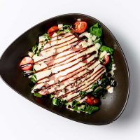 Rukola, burrata e crudo